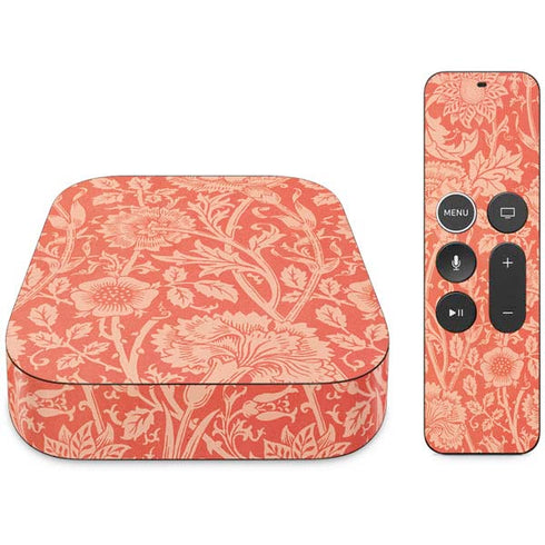William Morris Pink & Rose Apple TV Skin